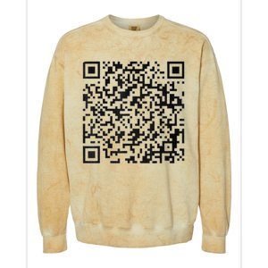 Funny Qr President Trump 45/47 Trump Dancing Code Colorblast Crewneck Sweatshirt