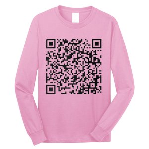 Funny Qr President Trump 45/47 Trump Dancing Code Long Sleeve Shirt