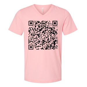 Funny Qr President Trump 45/47 Trump Dancing Code V-Neck T-Shirt