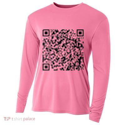Funny Qr President Trump 45/47 Trump Dancing Code Cooling Performance Long Sleeve Crew