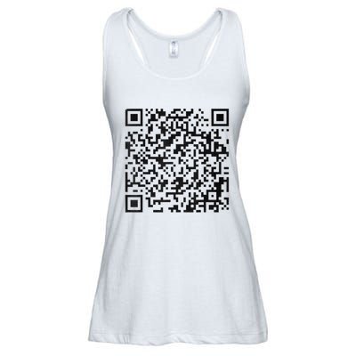 Funny Qr President Trump 45/47 Trump Dancing Code Ladies Essential Flowy Tank