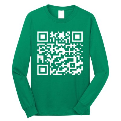 Funny Qr President Trump 45/47 Usa Trump Dancing Code Long Sleeve Shirt