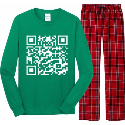 Funny Qr President Trump 45/47 Usa Trump Dancing Code Long Sleeve Pajama Set