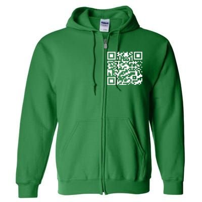 Funny Qr President Trump 45/47 Usa Trump Dancing Code Full Zip Hoodie