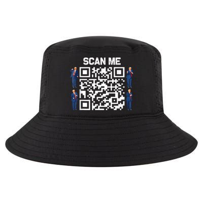 Funny Qr President Trump 45/47 President Trump Dancing Code Cool Comfort Performance Bucket Hat