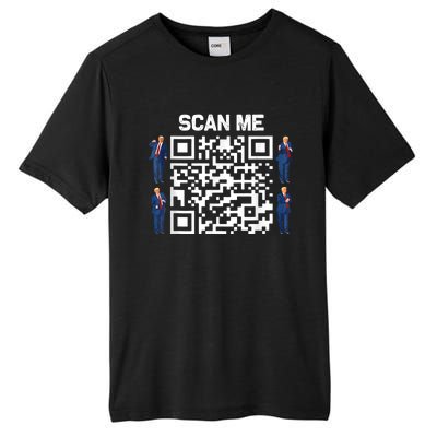 Funny Qr President Trump 45/47 President Trump Dancing Code Tall Fusion ChromaSoft Performance T-Shirt