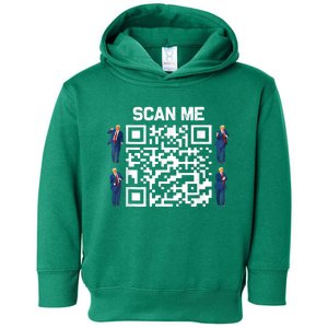 Funny Qr President Trump 45/47 President Trump Dancing Code Toddler Hoodie