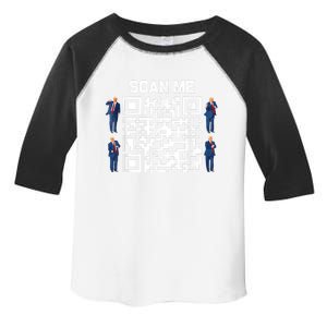 Funny Qr President Trump 45/47 President Trump Dancing Code Toddler Fine Jersey T-Shirt