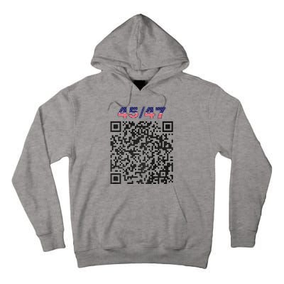 Funny Qr President Trump 4547 Trump Dancing Code (Back) Tall Hoodie