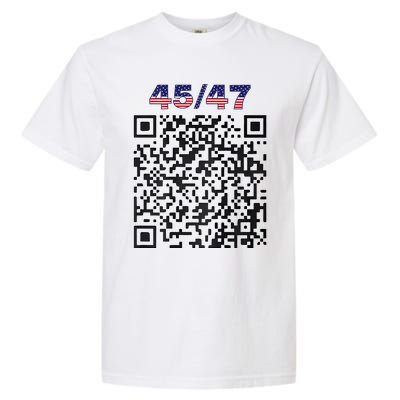 Funny Qr President Trump 4547 Trump Dancing Code (Back) Garment-Dyed Heavyweight T-Shirt