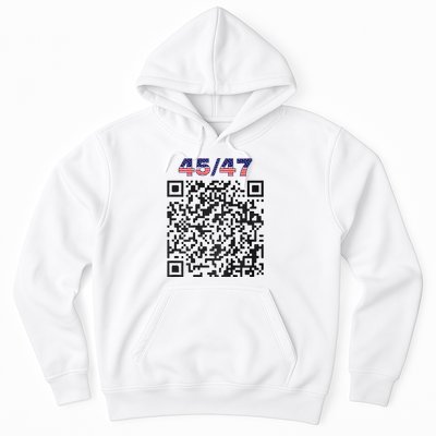 Funny Qr President Trump 4547 Trump Dancing Code (Back) Hoodie