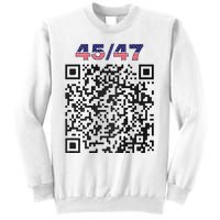 Funny Qr President Trump 4547 Trump Dancing Code (Back) Sweatshirt