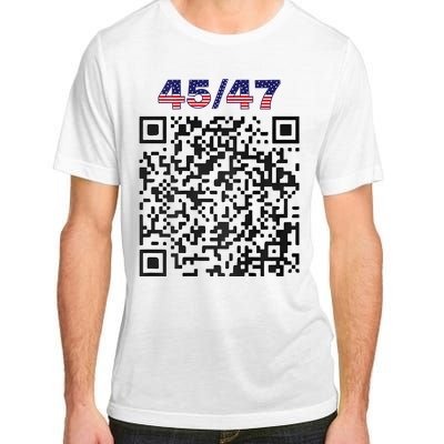 Funny Qr President Trump 4547 Trump Dancing Code (Back) Adult ChromaSoft Performance T-Shirt