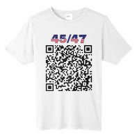 Funny Qr President Trump 4547 Trump Dancing Code (Back) Tall Fusion ChromaSoft Performance T-Shirt