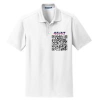 Funny Qr President Trump 4547 Trump Dancing Code (Back) Dry Zone Grid Polo