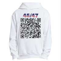 Funny Qr President Trump 4547 Trump Dancing Code (Back) Urban Pullover Hoodie