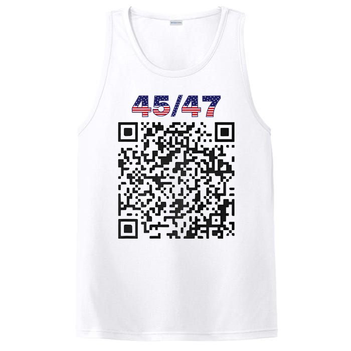 Funny Qr President Trump 4547 Trump Dancing Code (Back) PosiCharge Competitor Tank