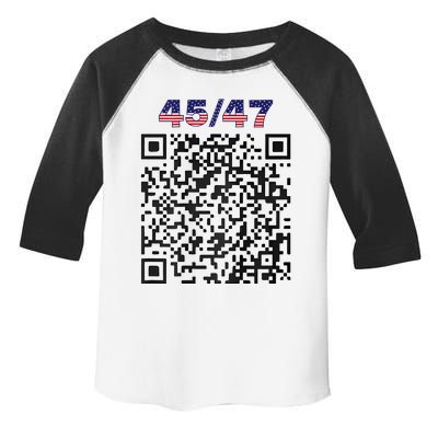 Funny Qr President Trump 4547 Trump Dancing Code (Back) Toddler Fine Jersey T-Shirt