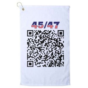 Funny Qr President Trump 4547 Trump Dancing Code (Back) Platinum Collection Golf Towel