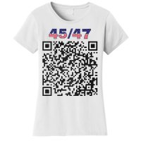 Funny Qr President Trump 4547 Trump Dancing Code (Back) Women's T-Shirt