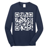 Funny Qr President Trump Dance Code Long Sleeve Shirt