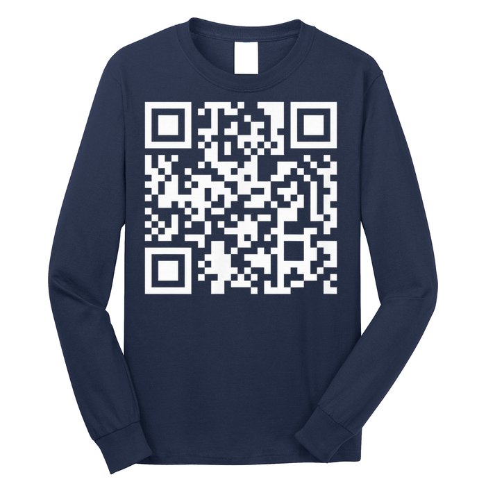 Funny Qr President Trump Dance Code Long Sleeve Shirt