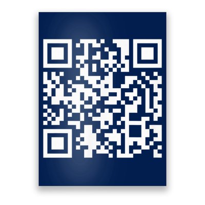 Funny Qr President Trump Dance Code Poster
