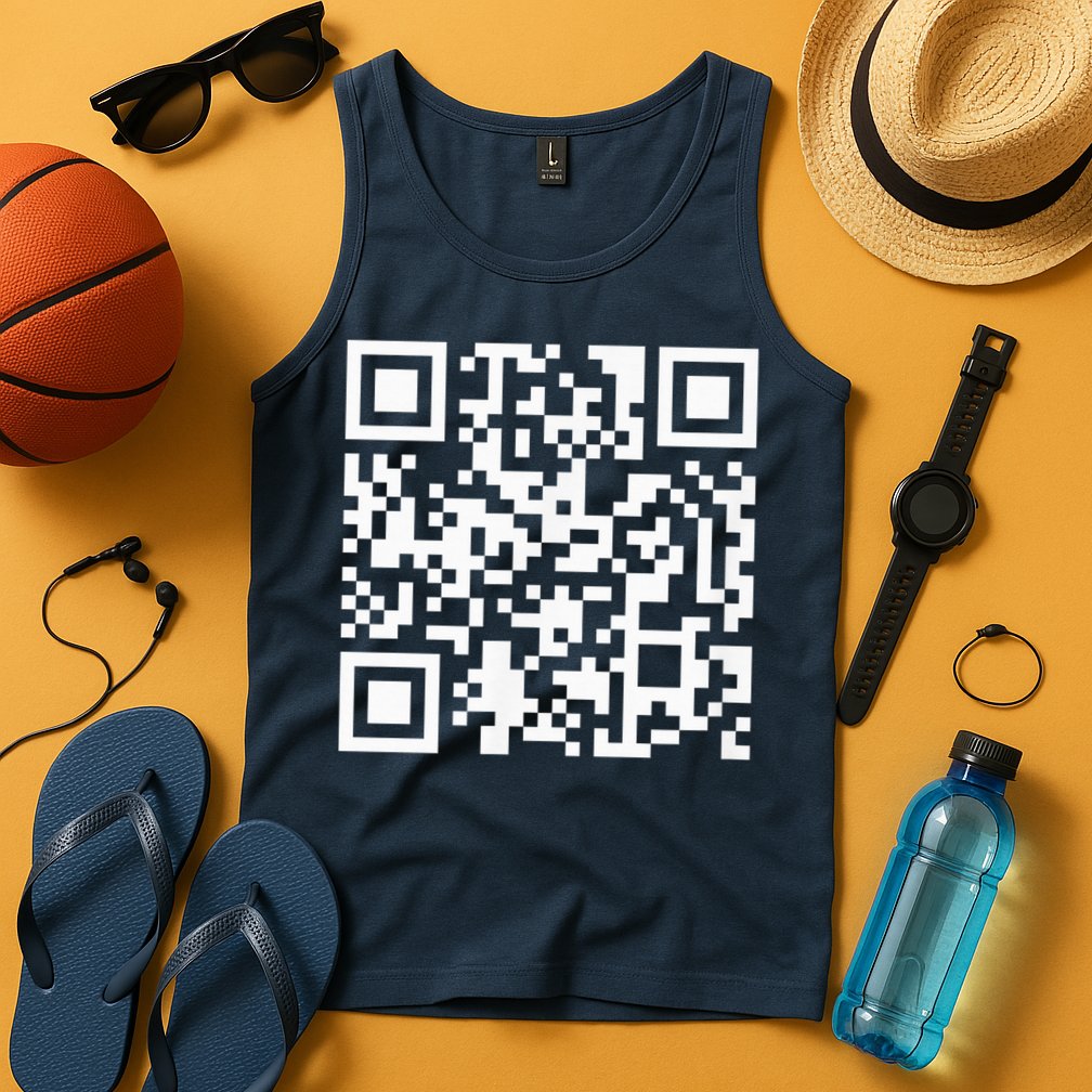 Funny Qr President Trump Dance Code Tank Top