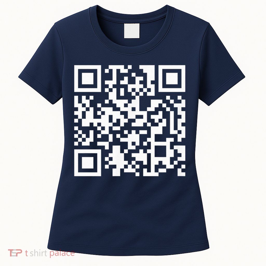 Funny Qr President Trump Dance Code Womens T-Shirt