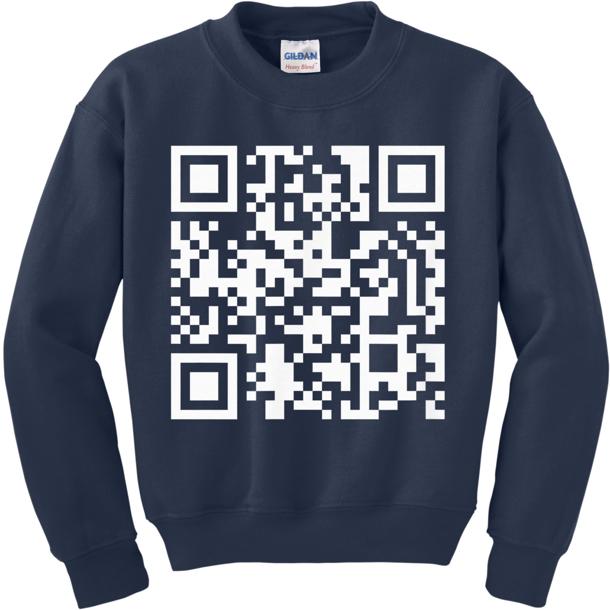 Funny Qr President Trump Dance Code Kids Sweatshirt