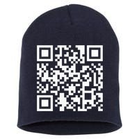Funny Qr President Trump Dance Code Short Acrylic Beanie