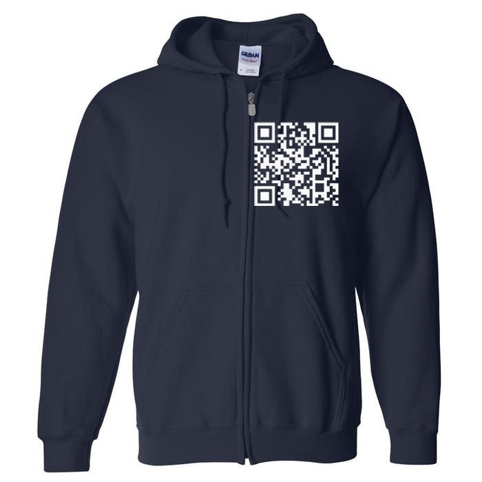 Funny Qr President Trump Dance Code Full Zip Hoodie