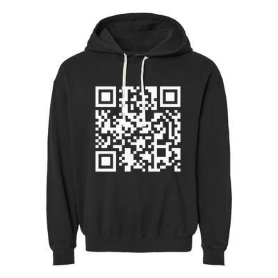 Funny Qr President Trump Dance Code Garment-Dyed Fleece Hoodie