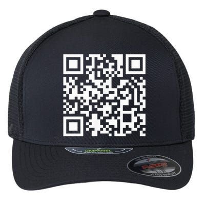 Funny Qr President Trump Dance Code Flexfit Unipanel Trucker Cap