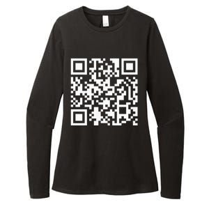 Funny Qr President Trump Dance Code Womens CVC Long Sleeve Shirt