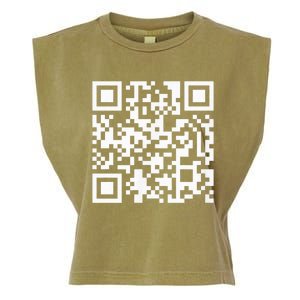 Funny Qr President Trump Dance Code Garment-Dyed Women's Muscle Tee