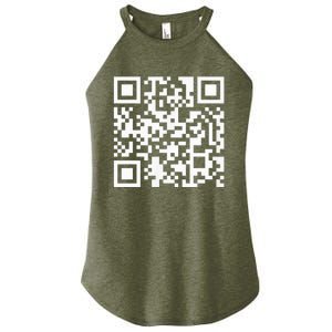 Funny Qr President Trump Dance Code Women's Perfect Tri Rocker Tank