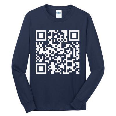 Funny Qr President Trump Dance Code Tall Long Sleeve T-Shirt