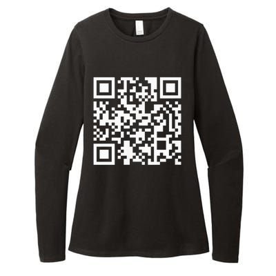 Funny Qr President Trump Dance Code Womens CVC Long Sleeve Shirt