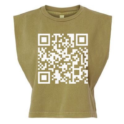 Funny Qr President Trump Dance Code Garment-Dyed Women's Muscle Tee