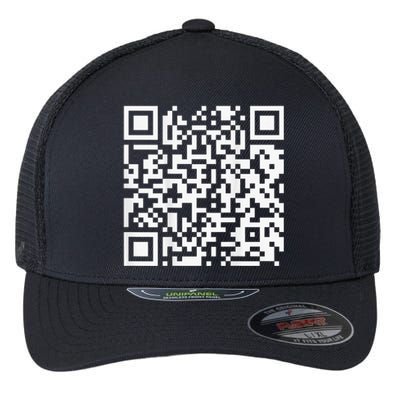 Funny Qr President Trump Dance Code Flexfit Unipanel Trucker Cap