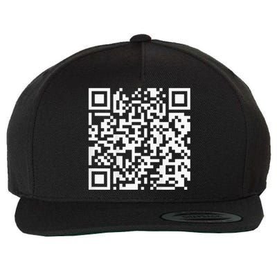 Funny Qr President Trump Dance Code Wool Snapback Cap