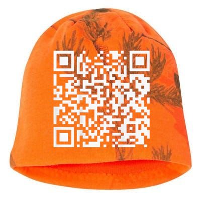 Funny Qr President Trump Dance Code Kati - Camo Knit Beanie