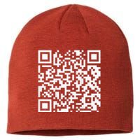 Funny Qr President Trump Dance Code Sustainable Beanie