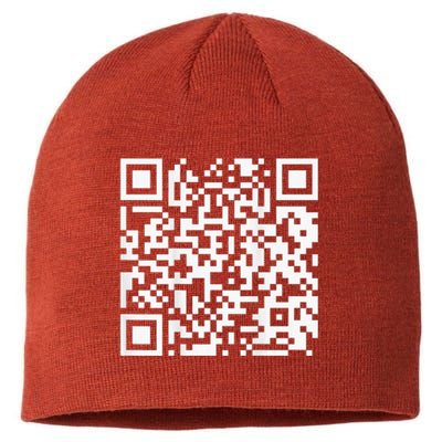 Funny Qr President Trump Dance Code Sustainable Beanie