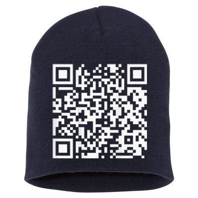 Funny Qr President Trump Dance Code Short Acrylic Beanie