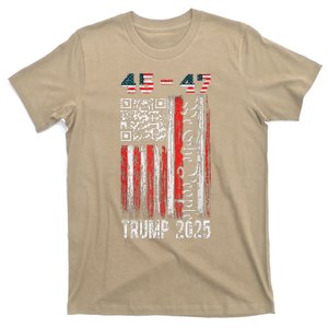 Funny Qr President Trump 45 47 Trump Dancing Code T-Shirt