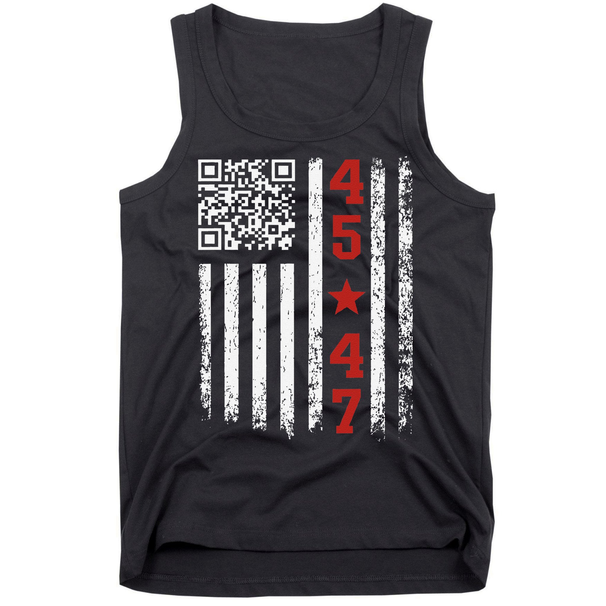 Funny Qr President Trump Dance Code On Back Tank Top