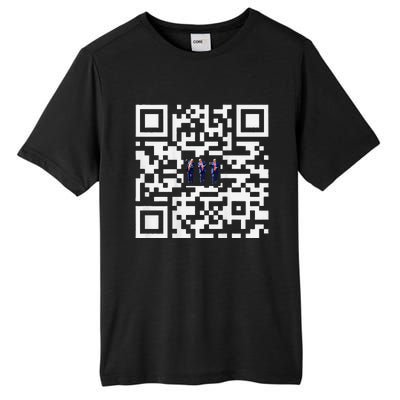 Funny Qr President Trump Dancing Scan And Dance Tall Fusion ChromaSoft Performance T-Shirt