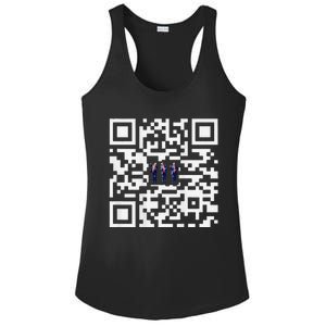 Funny Qr President Trump Dancing Scan And Dance Ladies PosiCharge Competitor Racerback Tank